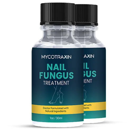 Mycotraxin nail oil bottles